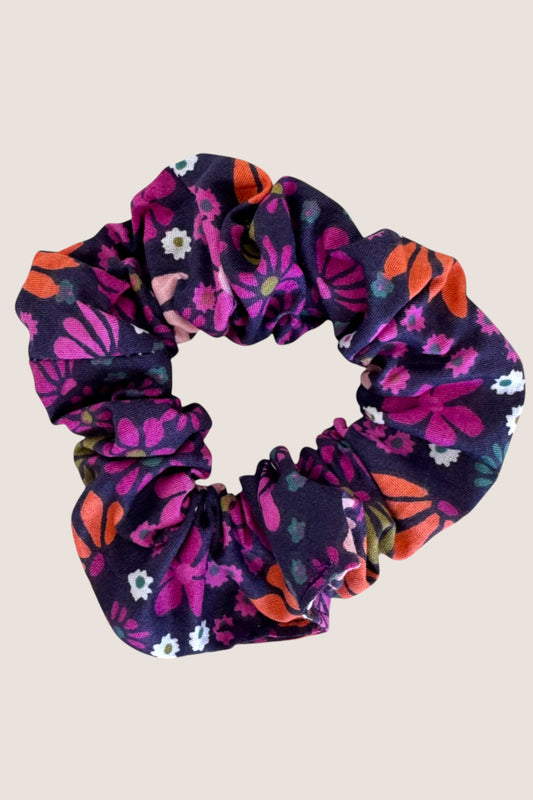 Chouchou fleuri violet - Maison Poumpoum