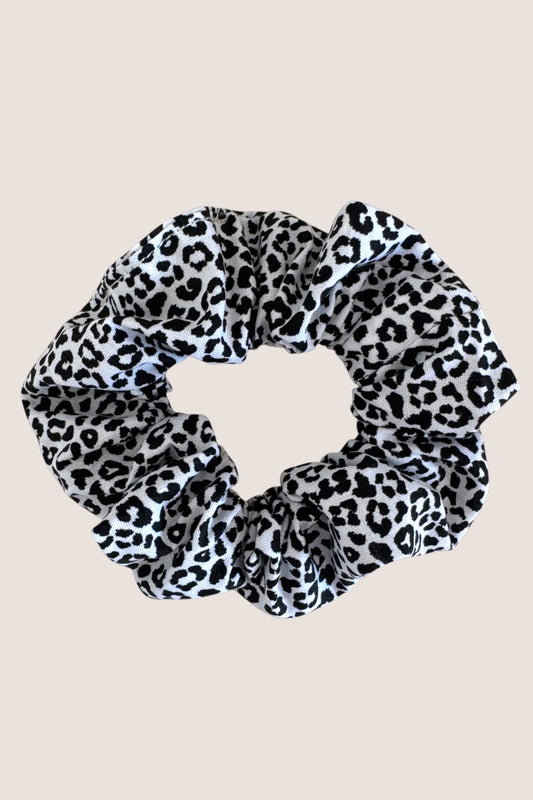 Chouchou léopard noir&blanc - Maison Poumpoum