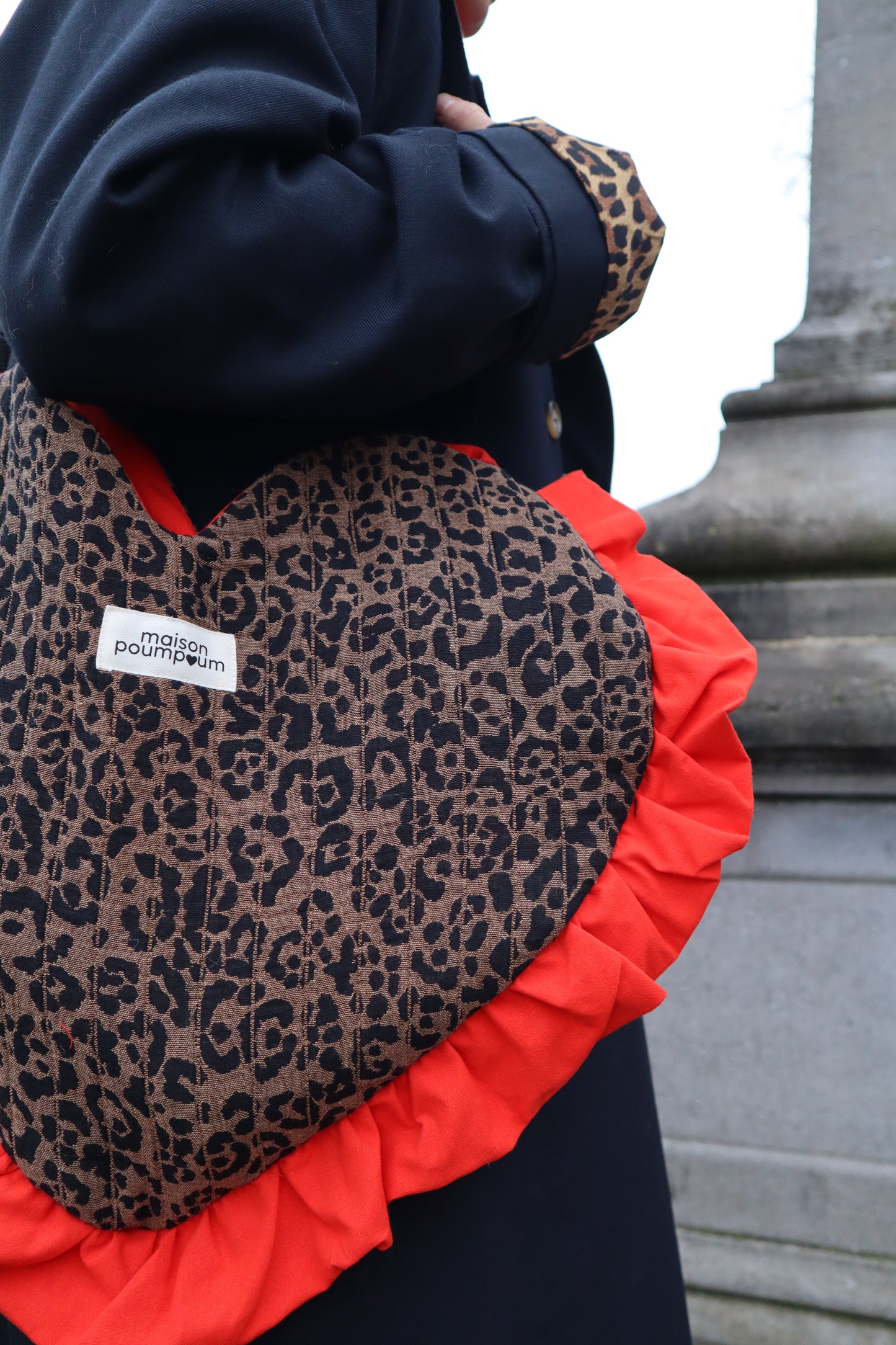 Totebag coeur - Léopard