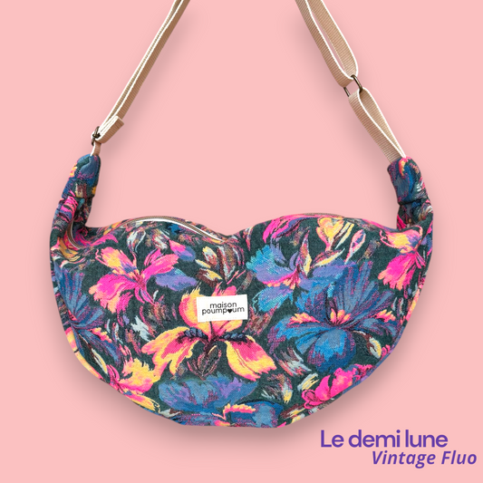 Sac Demi Lune - Vintage Fluo