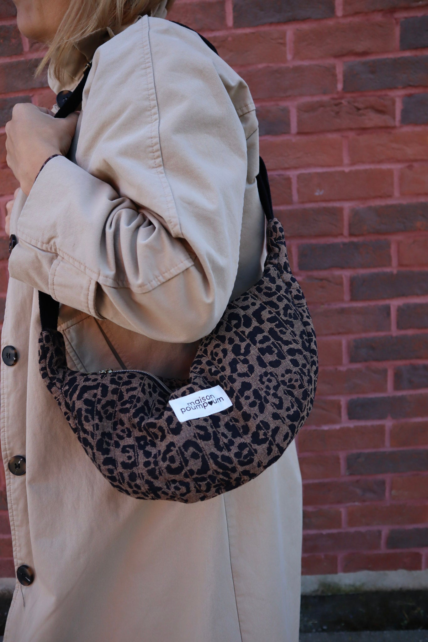 Sac demi lune léopard maison poumpoum MINI FEMME
