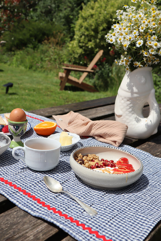 Set de table - Vichy marine - La maison Poumpoum