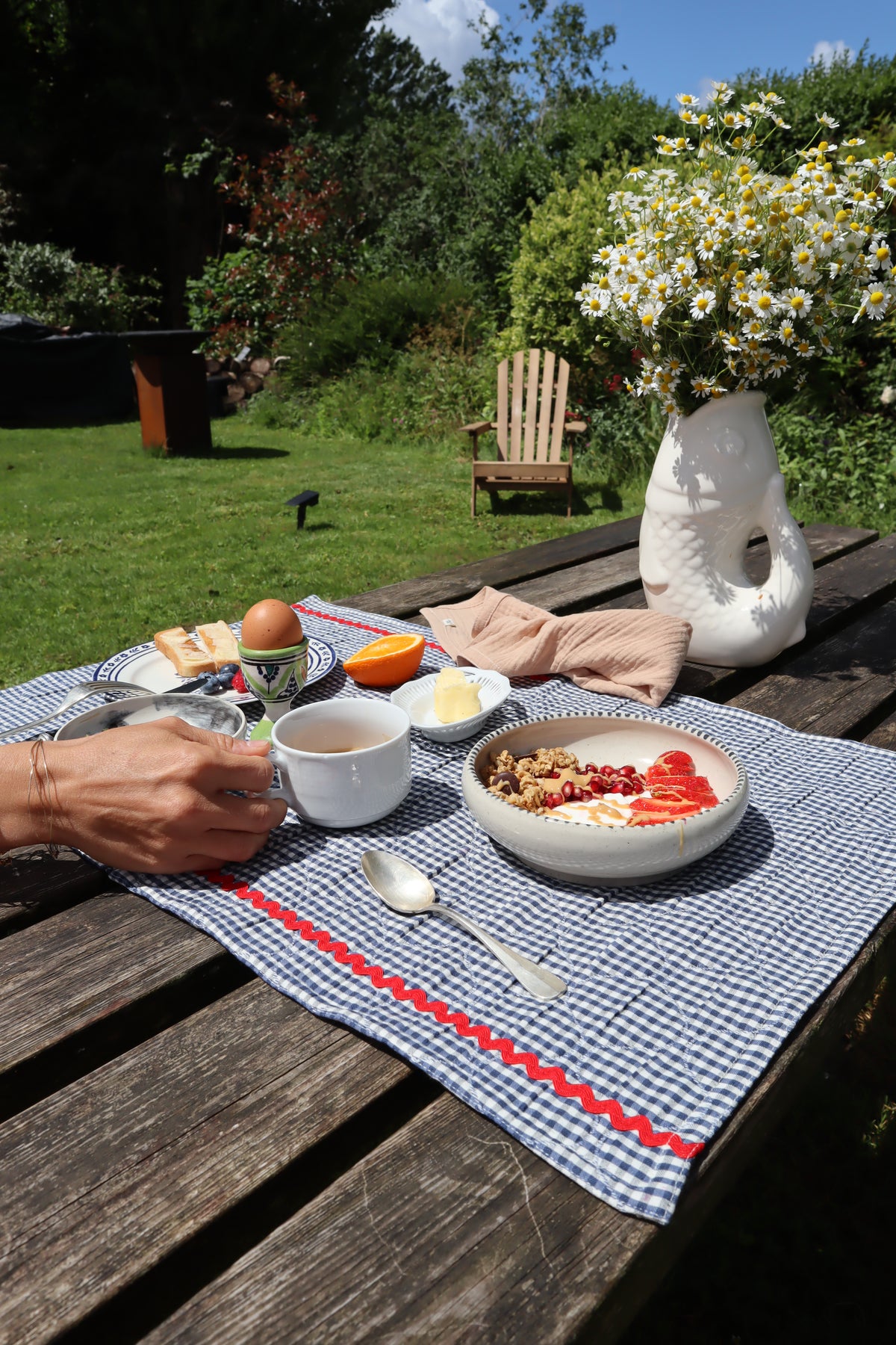 Set de table - Vichy marine