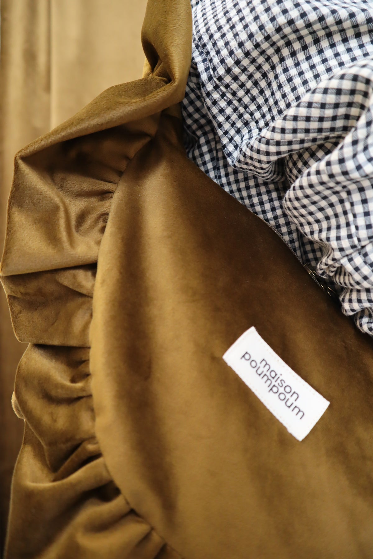 Sac Demi Lune - Velours bronze