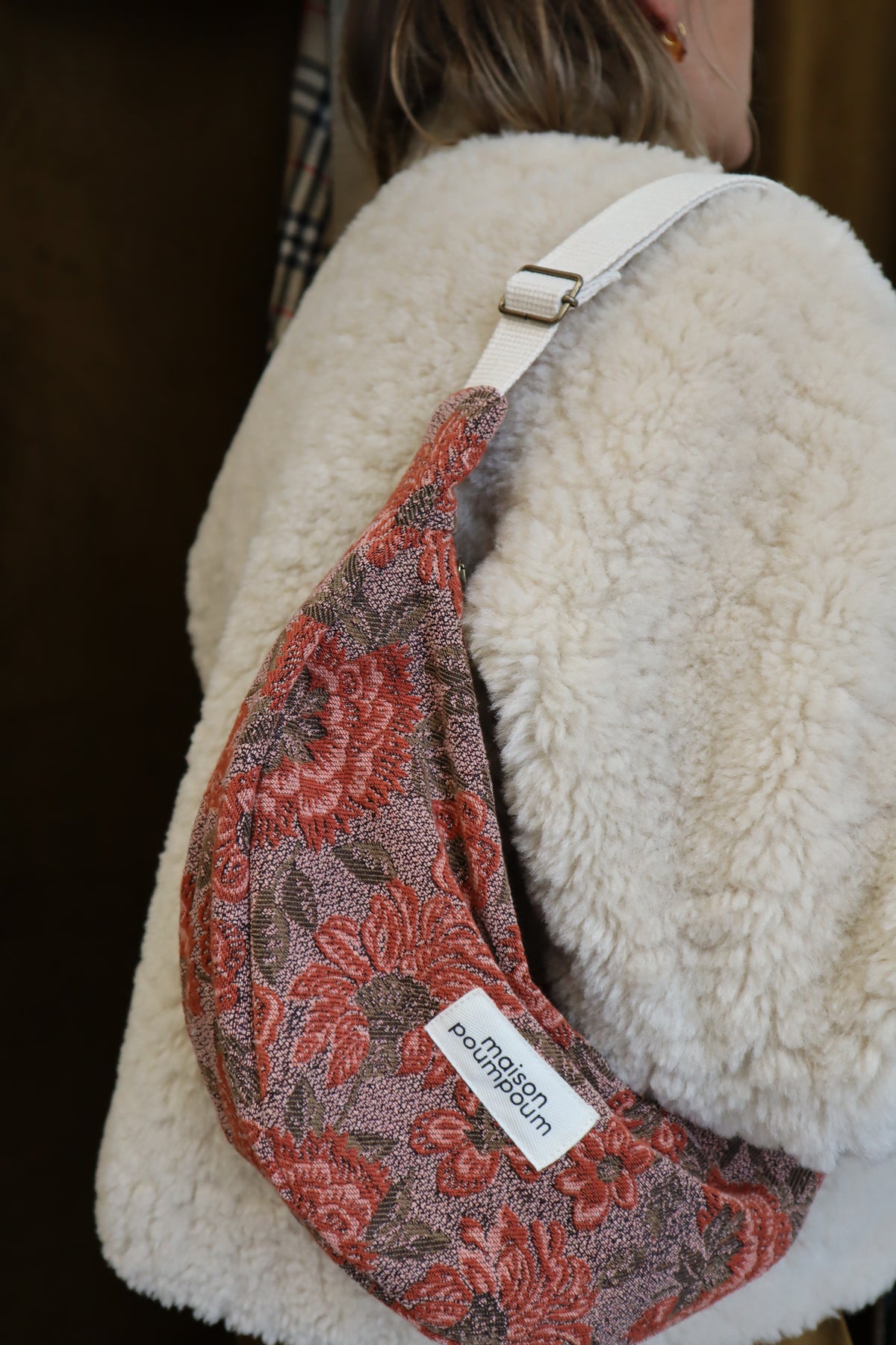 Sac Demi Lune - Fleuri