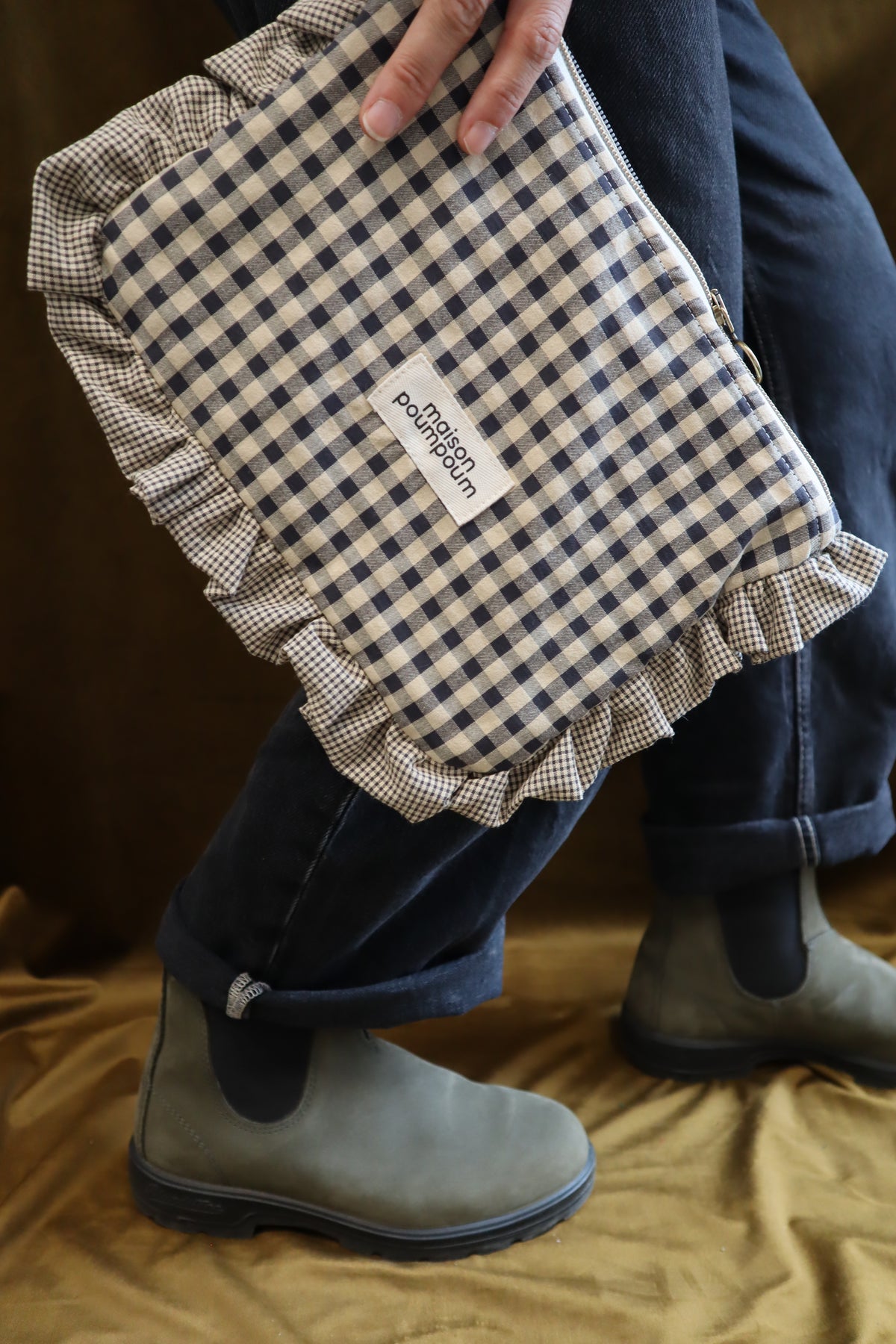 Pochette à froufrous  –  Vichy
