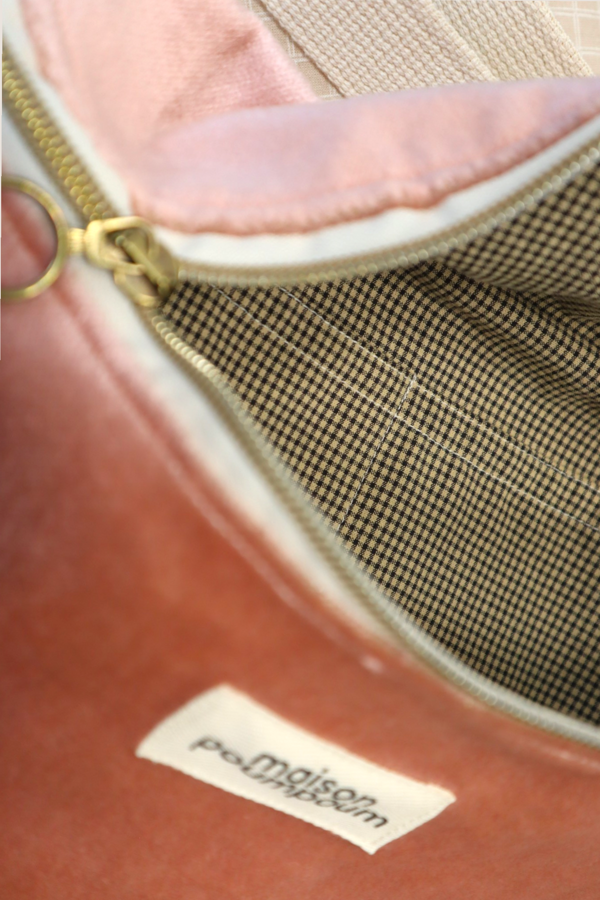 Sac banane - Velours rose