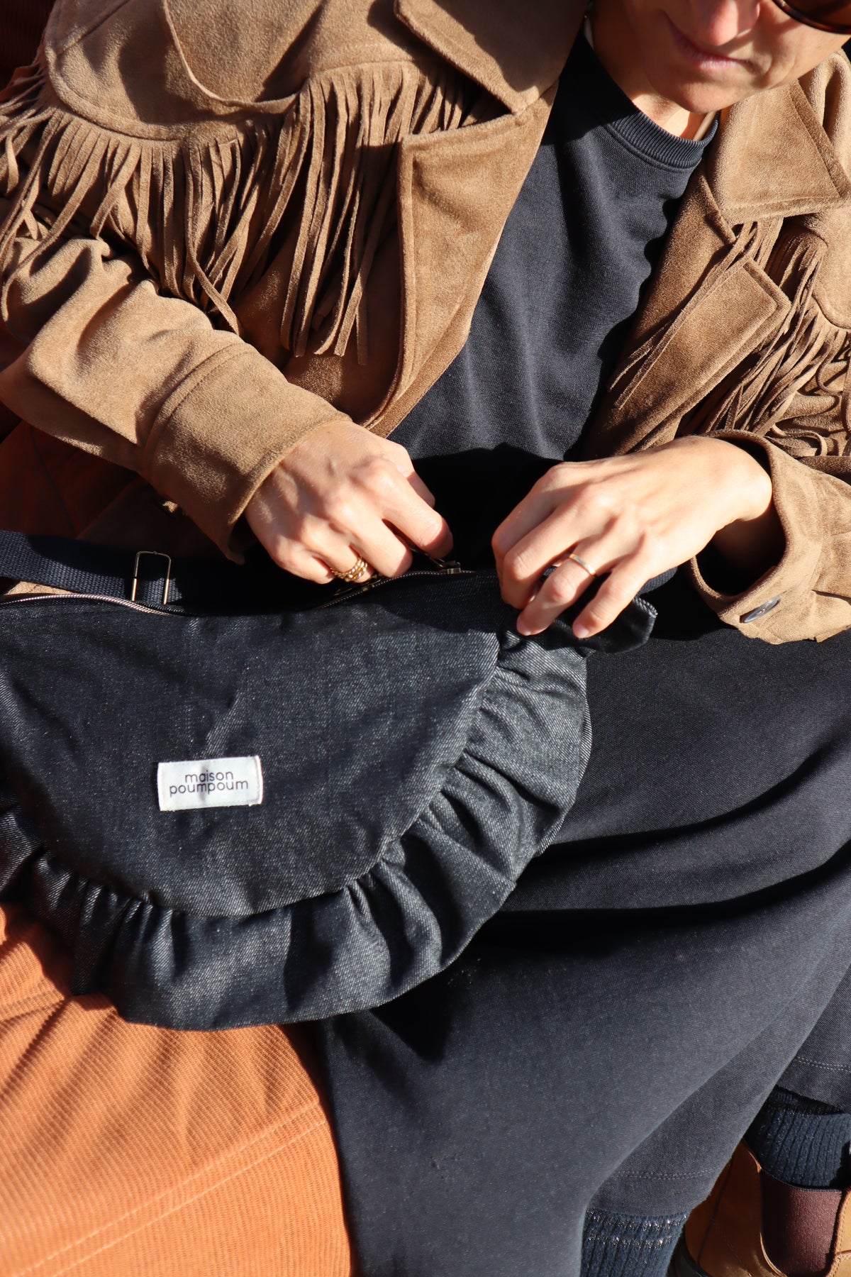 Sac Demi Lune - Jean noir