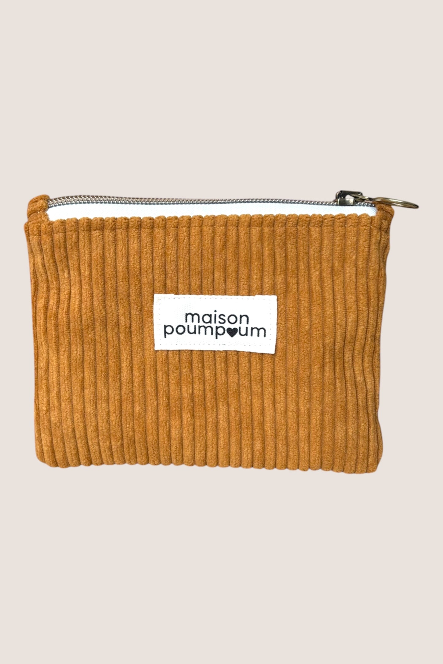 pochette velours moutarde - maison poumpoum