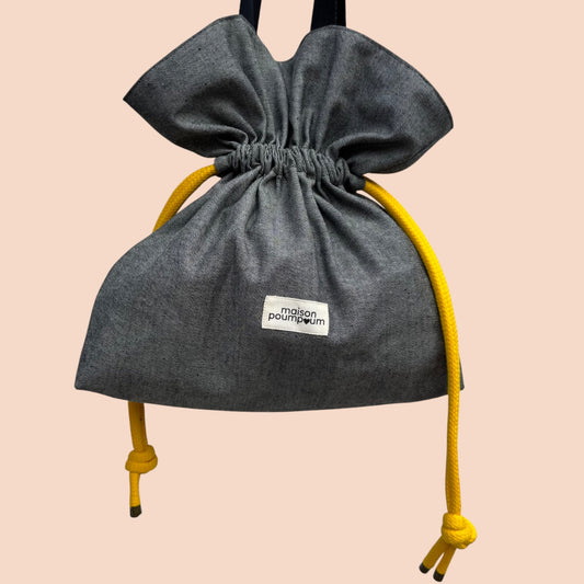 Sac Bourse Jean Gris – Le casual chic au quotidien