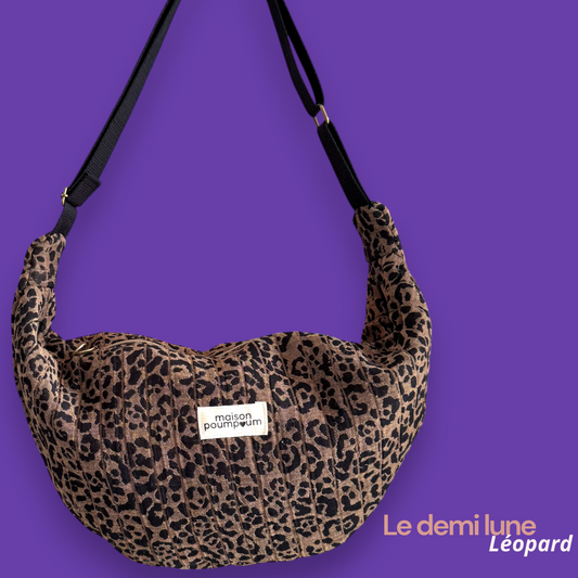Sac Demi lune - Léopard