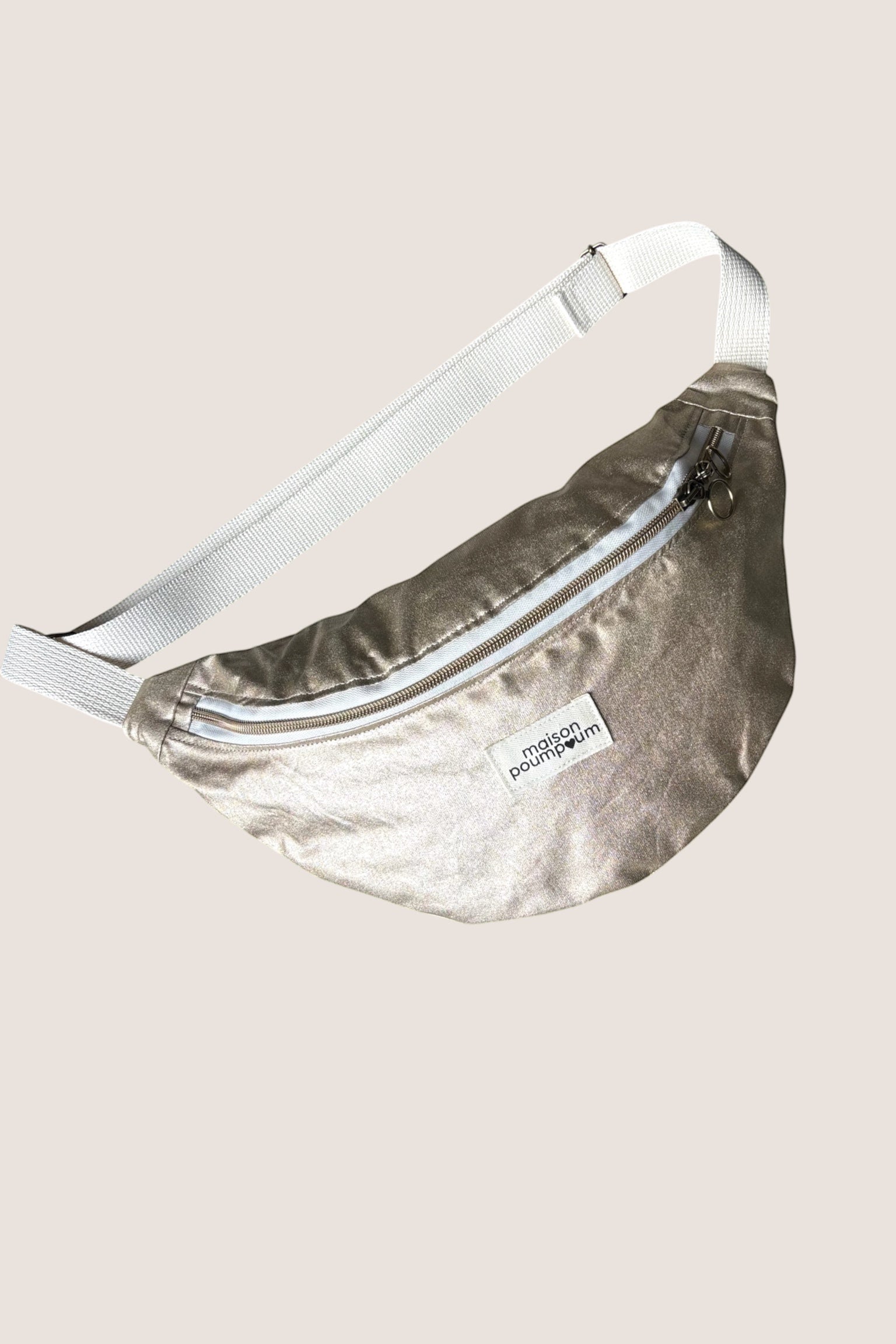 Sac Banane Enduit Doré
