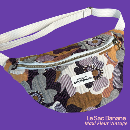 Sac Banane Maxi Fleur Vintage