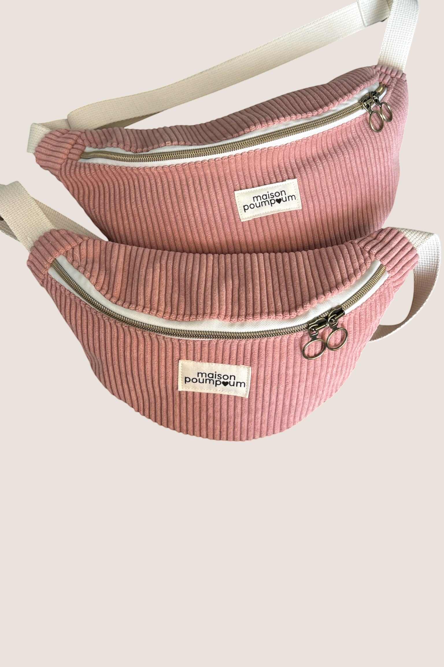 Sac Banane Velours Bois de Rose