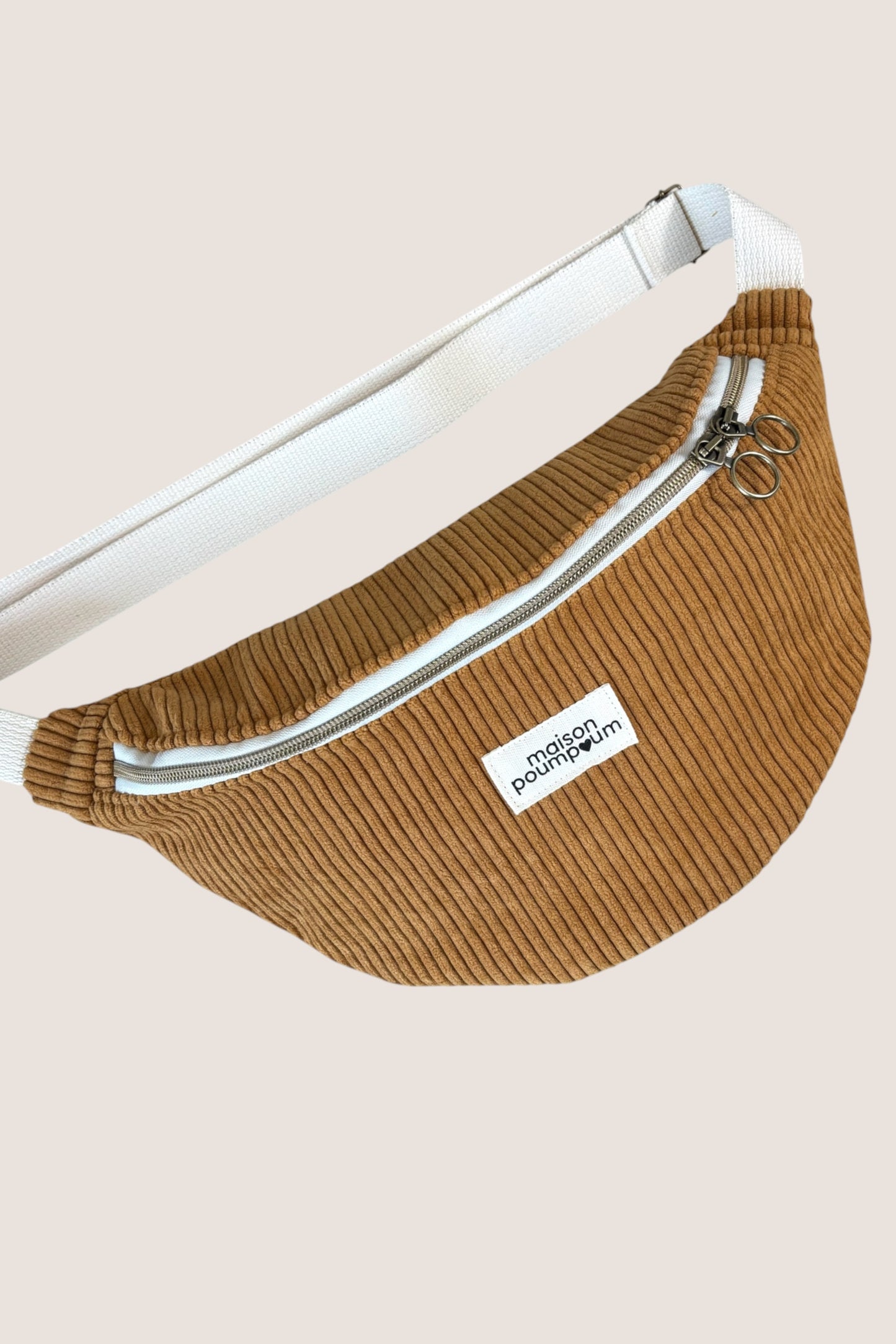 Sac Banane Velours Moutarde