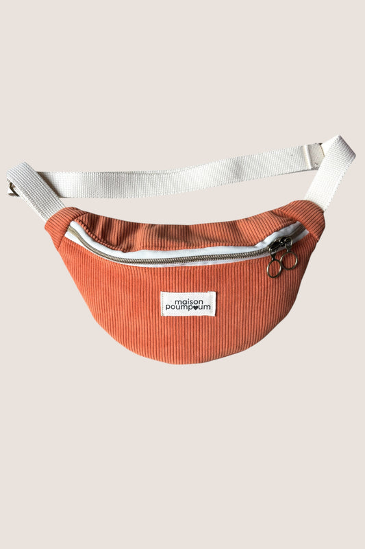 Sac Banane Velours Orange