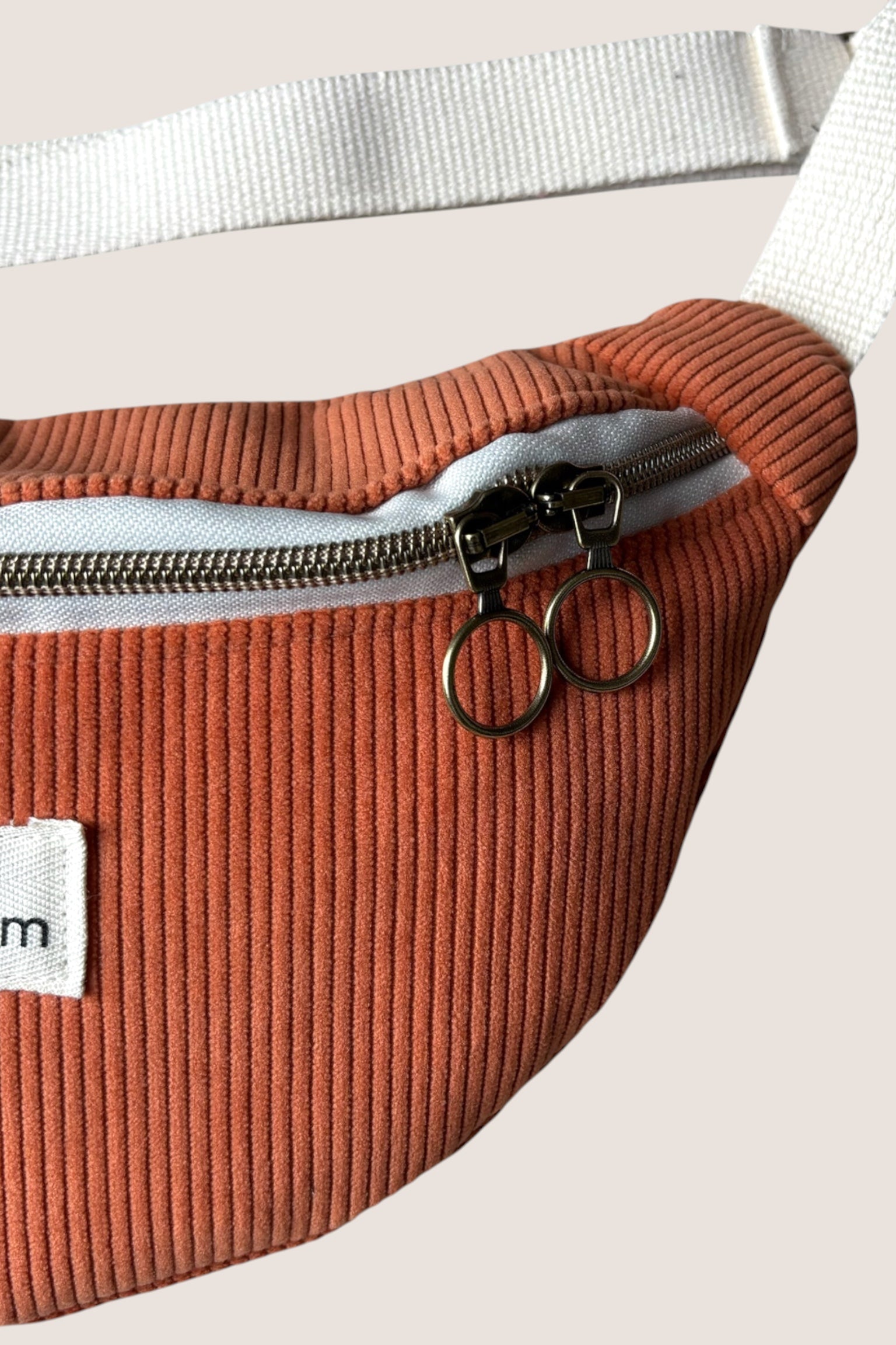 Sac Banane Velours Orange zoom