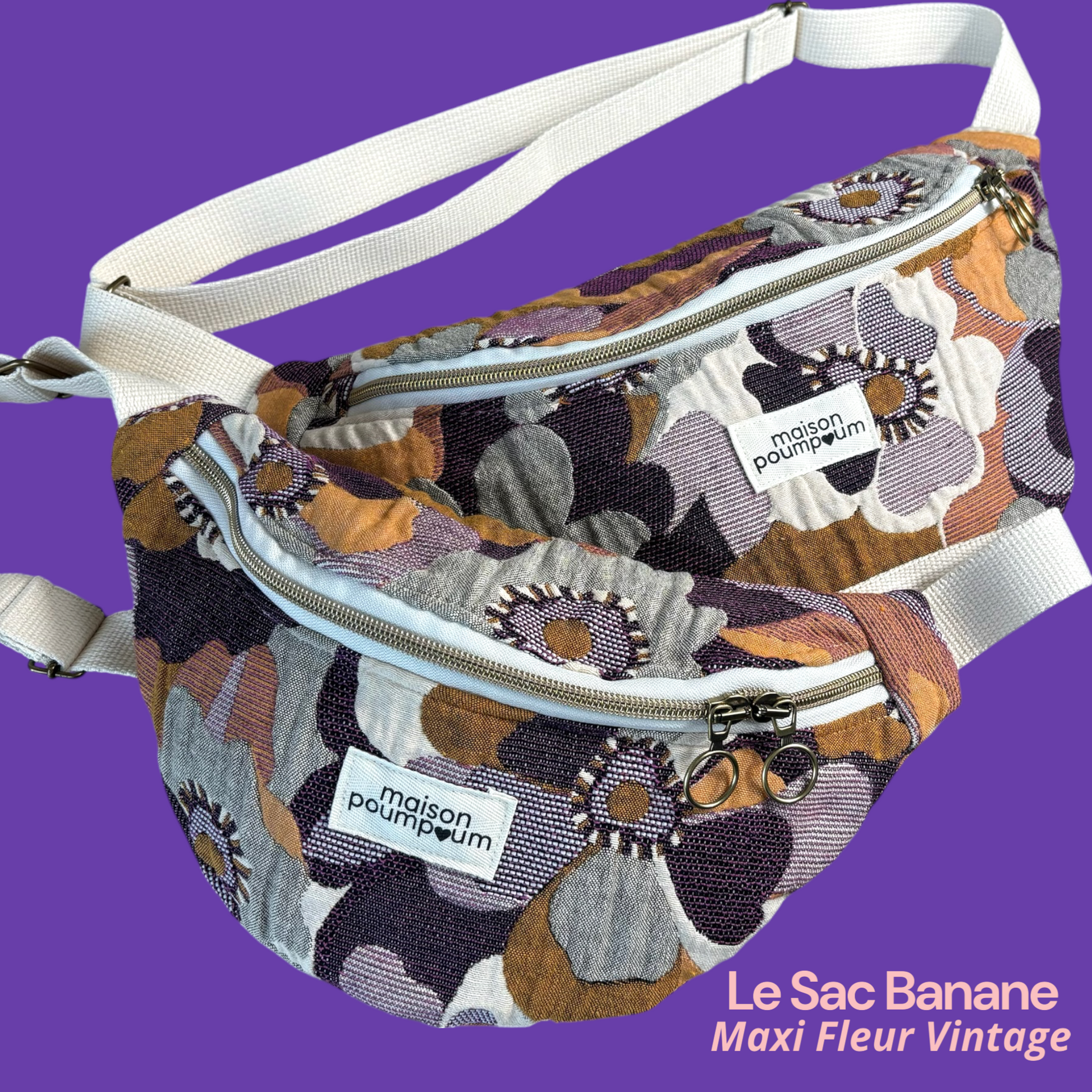 Sacs Banane Maxi Fleur Vintage 