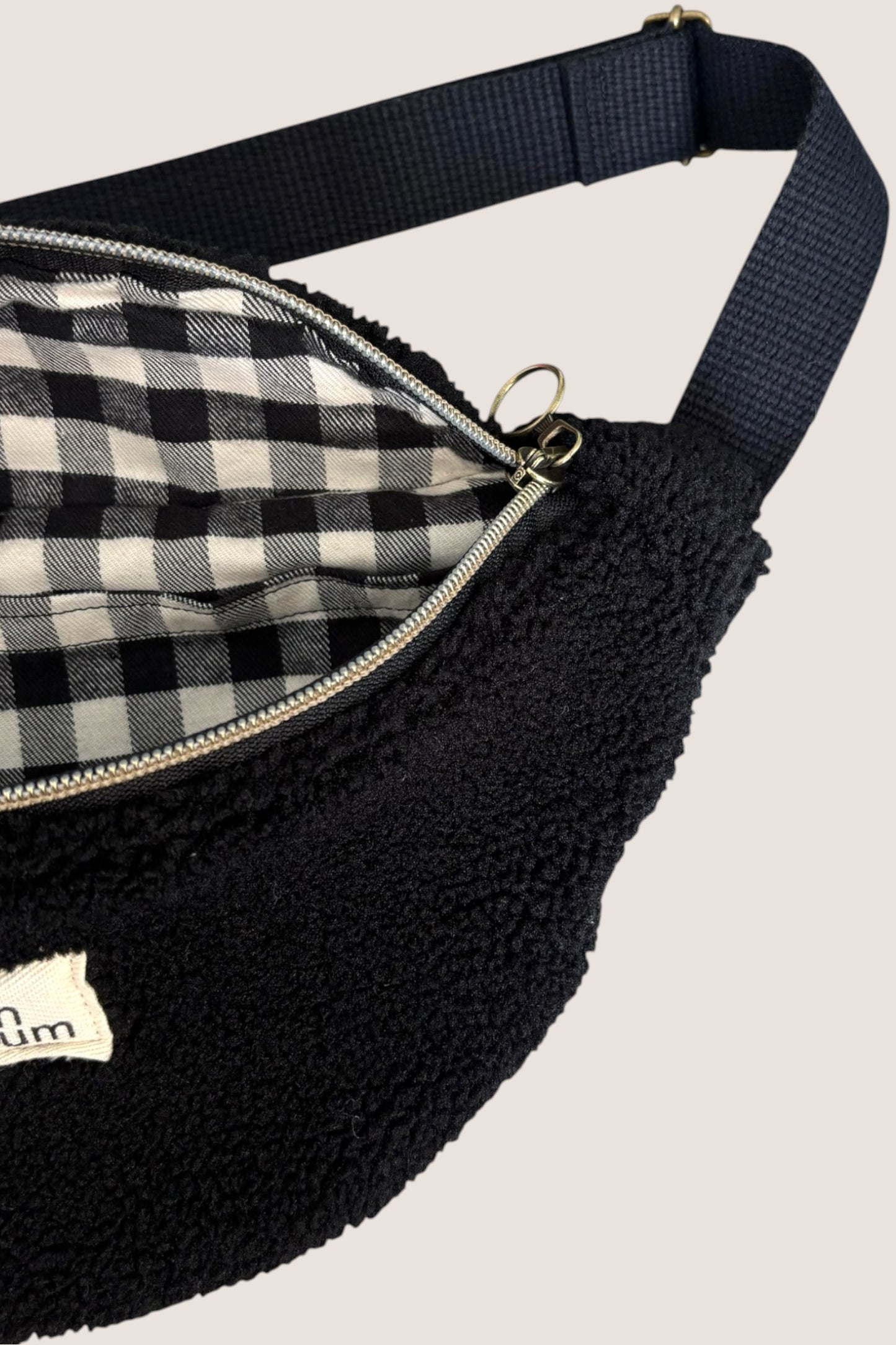 Sacs Banane Moumoute Noire zoom interieur