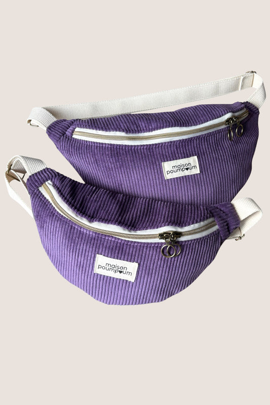 Sacs Banane Velours Violet