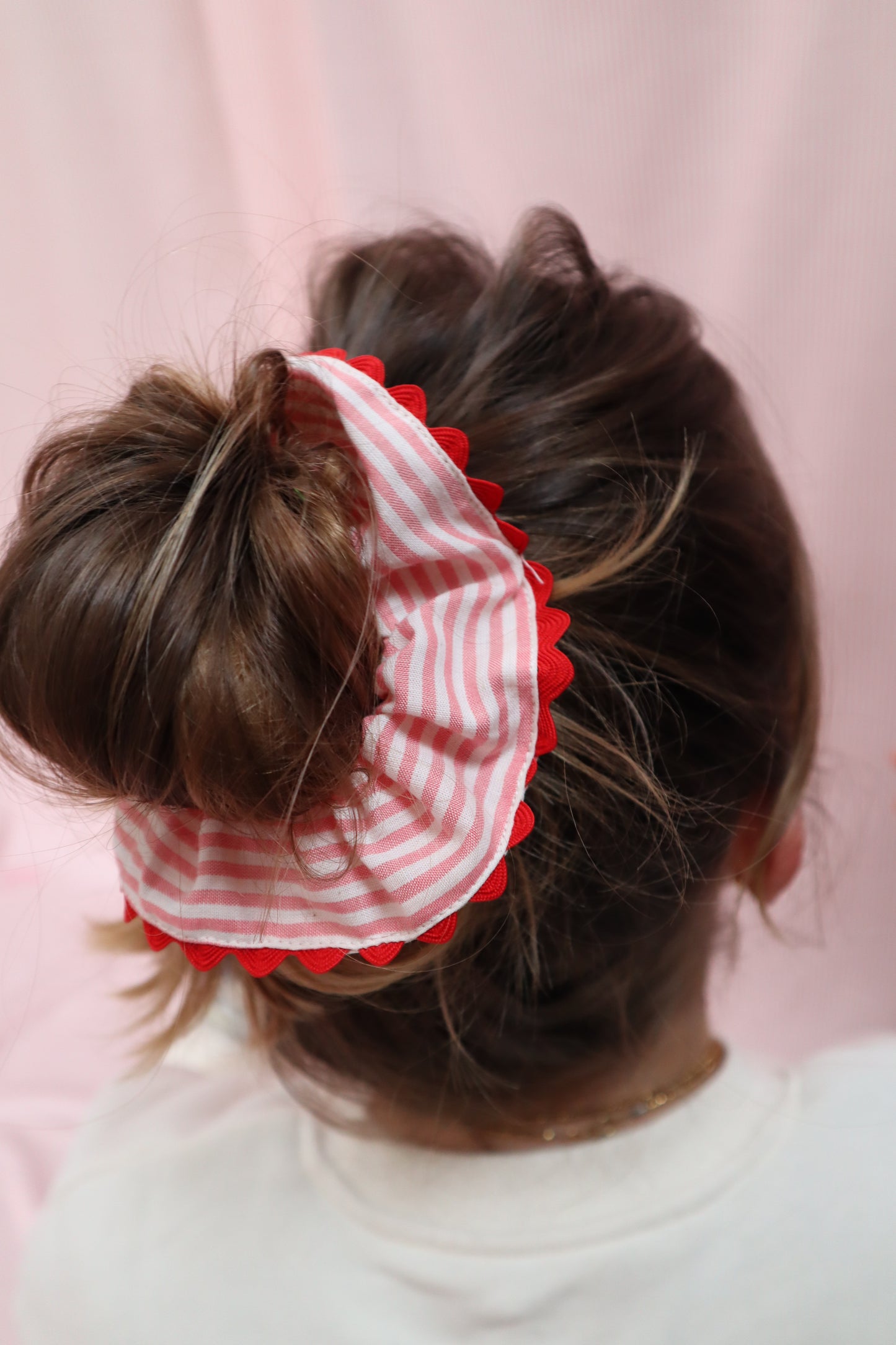 Chouchou Rayure rose – Maison PoumPoum