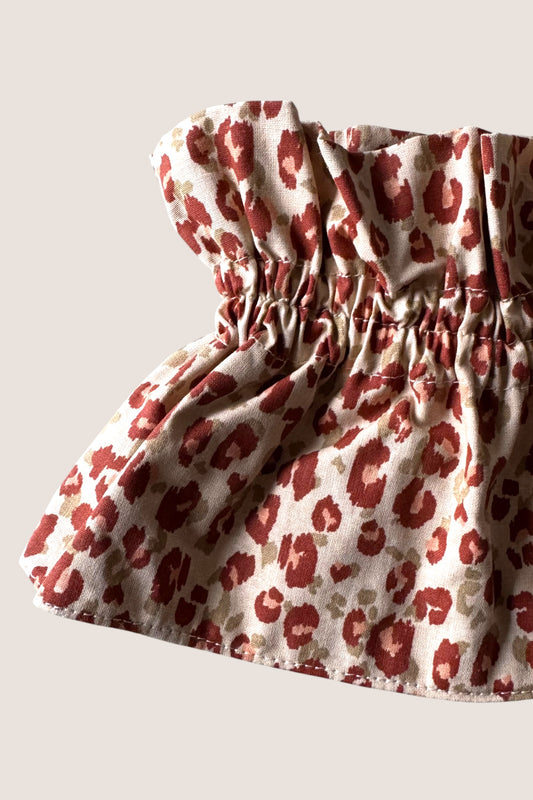 Le col amovible - Léopard terracota