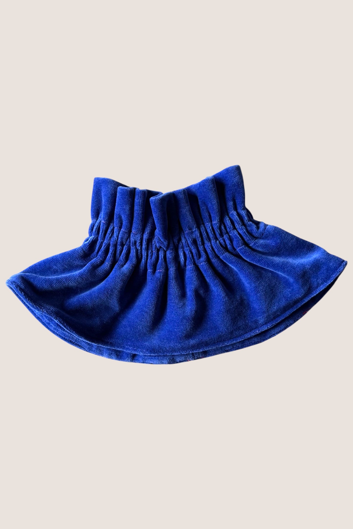 Le col amovible - Velours bleu électrique