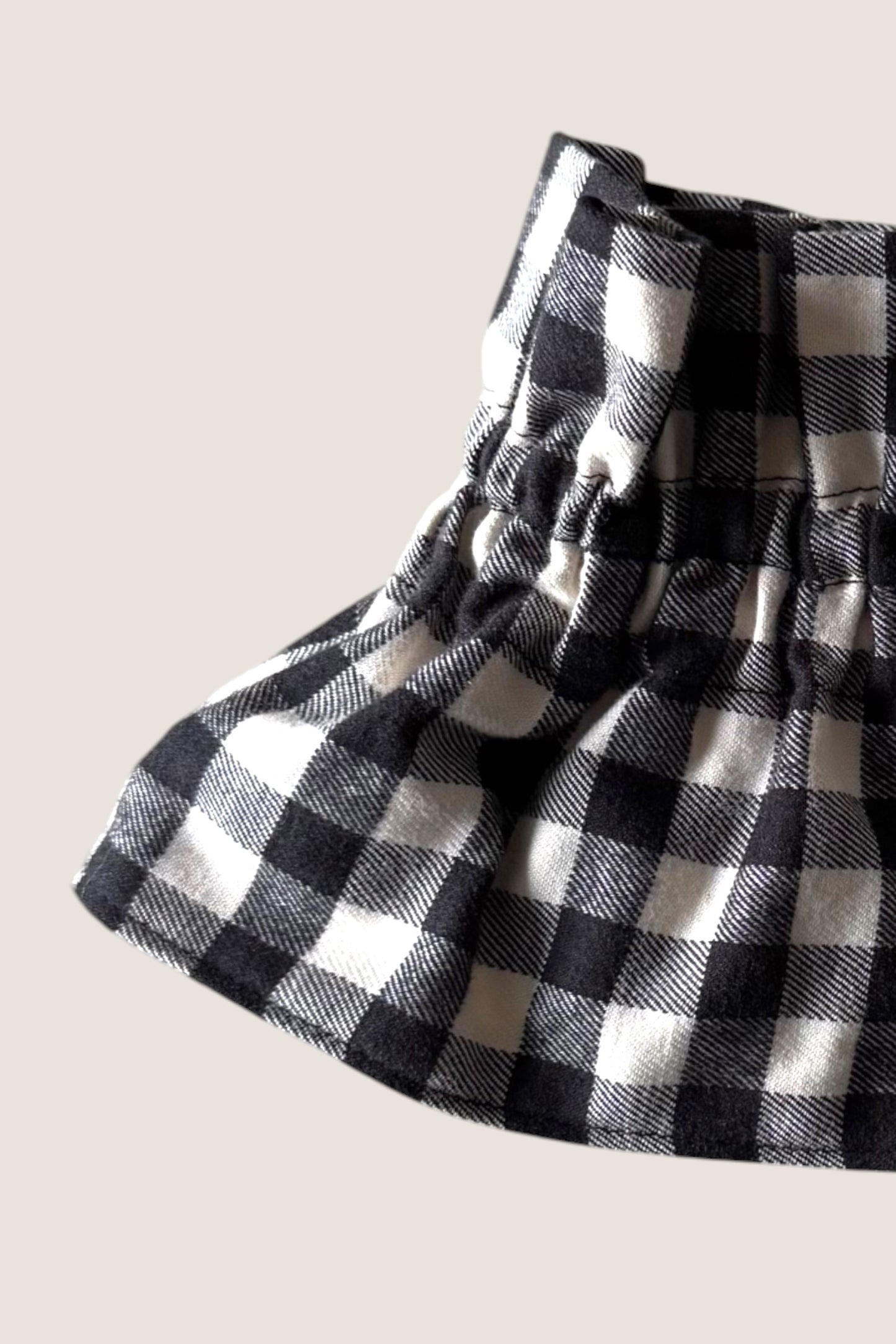 Le col amovible - Vichy noir & blanc