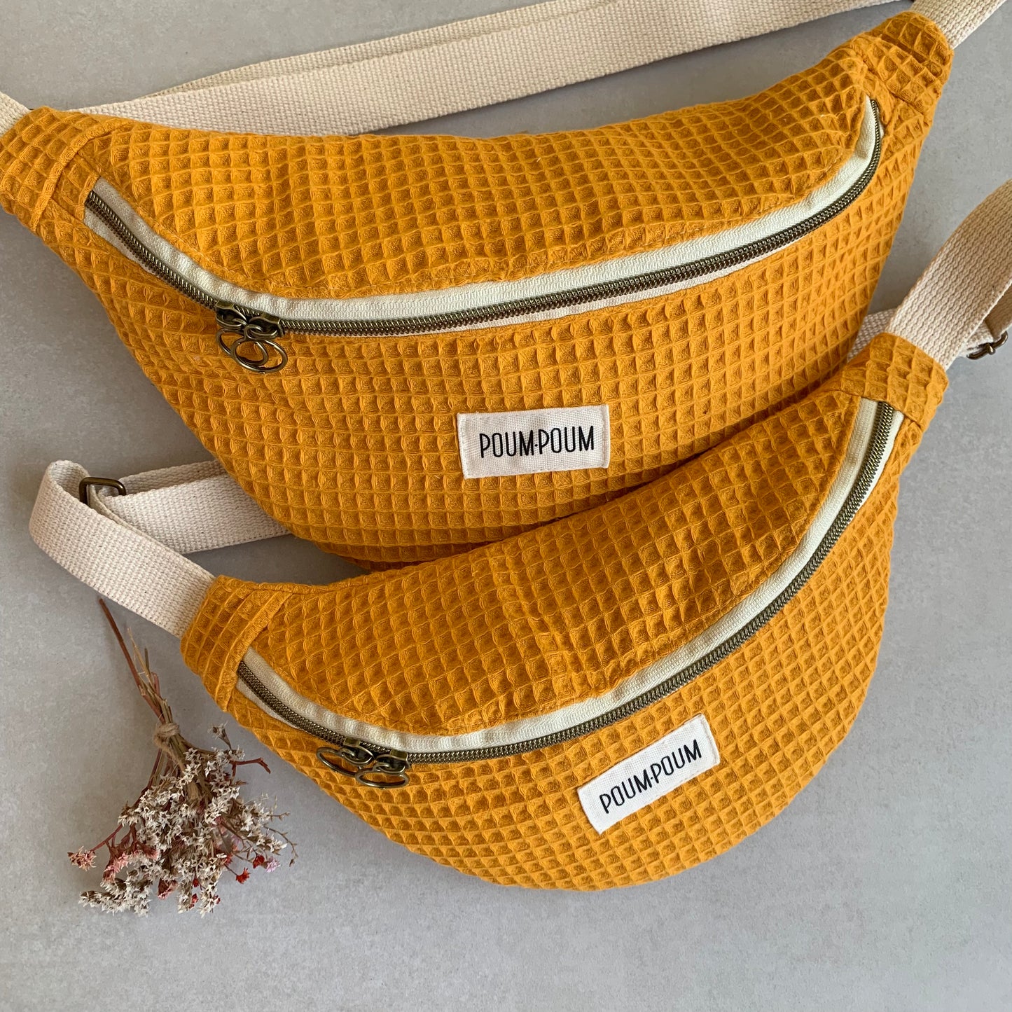 Sac banane - Nid d’abeille jaune