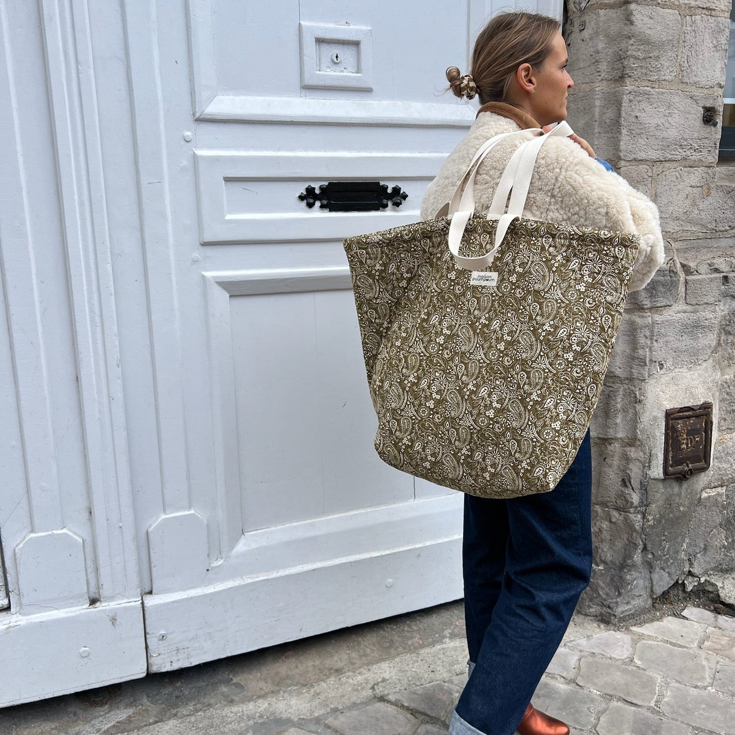 Maxi Totebag - Matelassé Réversible – Bandana et Léopard
