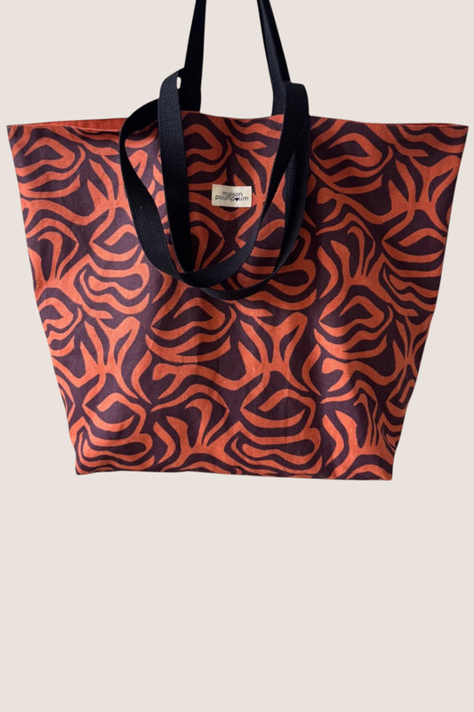 Maxi Totebag - Rétro psychédélique