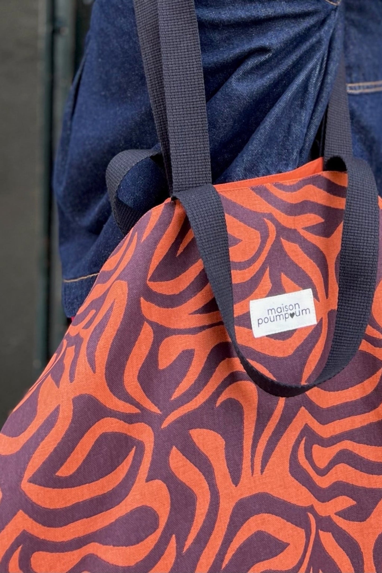 Maxi Totebag - Rétro psychédélique