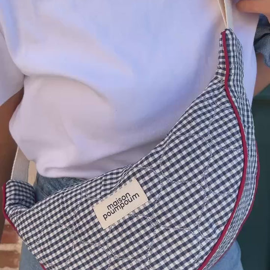 sac banane demi lune maison poumpoum vichy vidéo