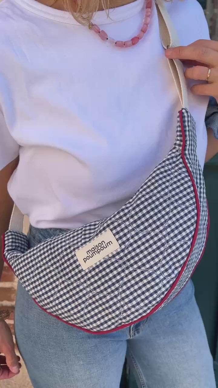 sac banane demi lune maison poumpoum vichy vidéo