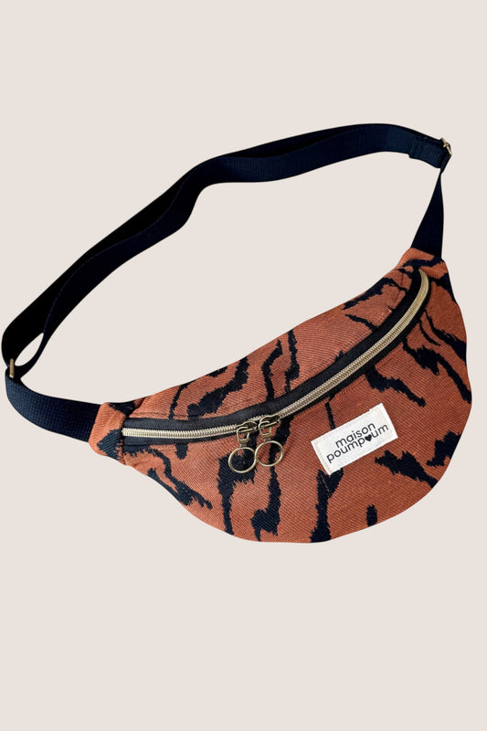 Sac Banane - Jacquard Zèbre Terracotta