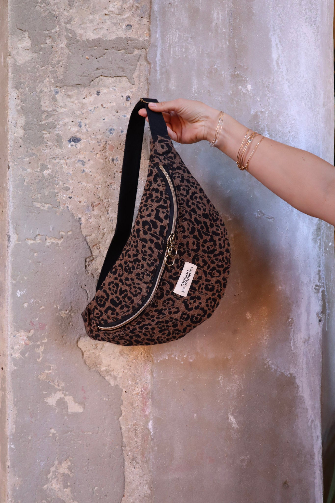 sac banane léopard maison poumpoum 