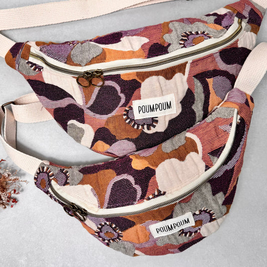 sac banane maxi fleur vintage