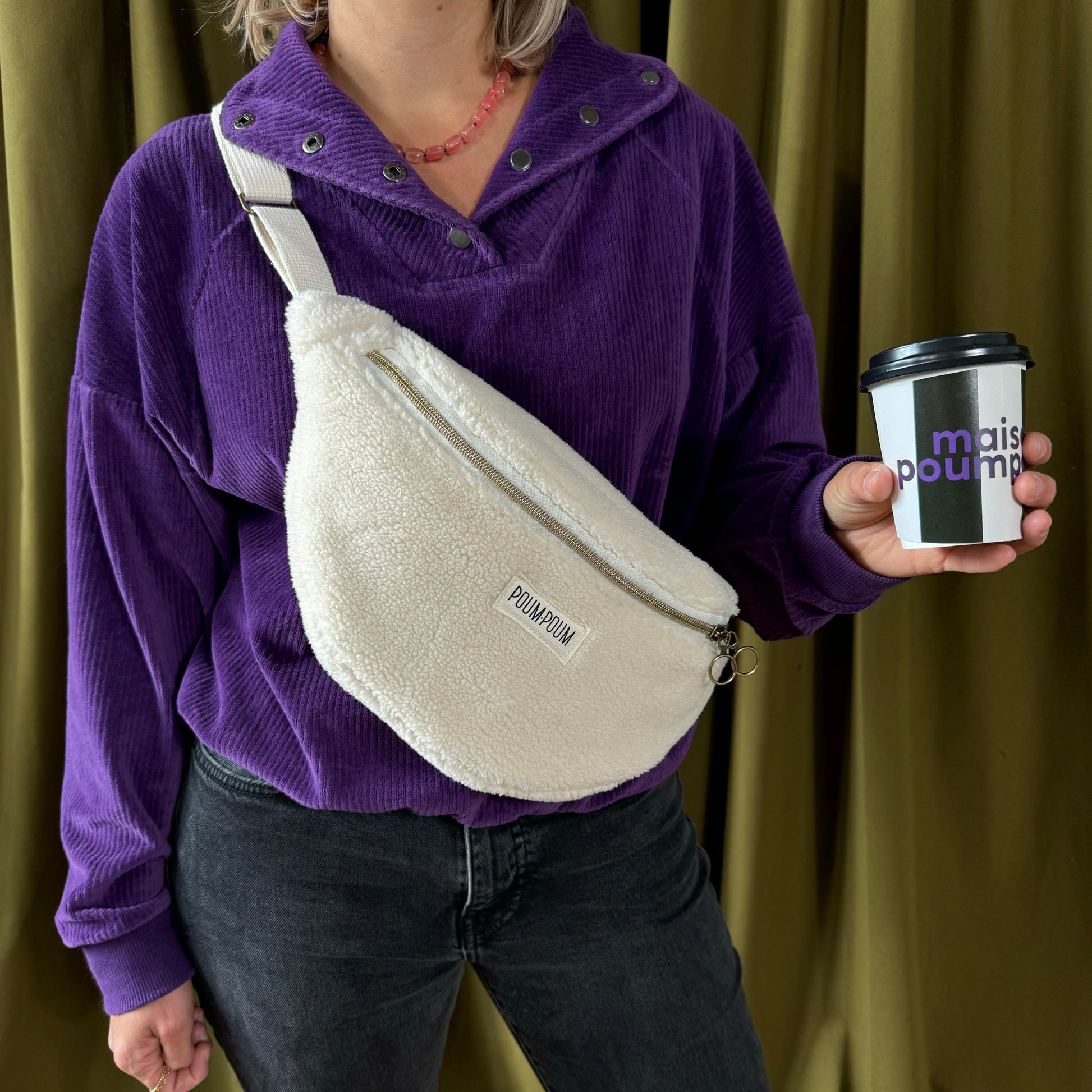 sac banane moumoute crème portée2