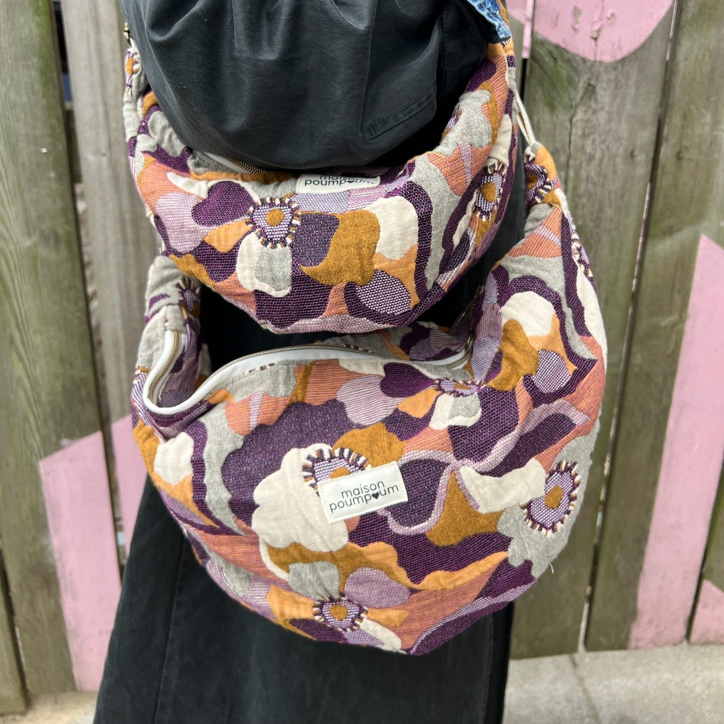 Sac Demi lune - Maxi fleur vintage