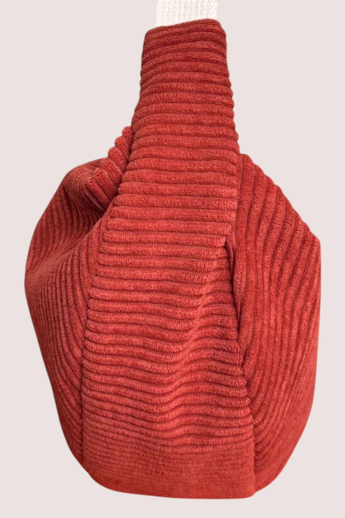 Sac Demi Lune - Velours terracota