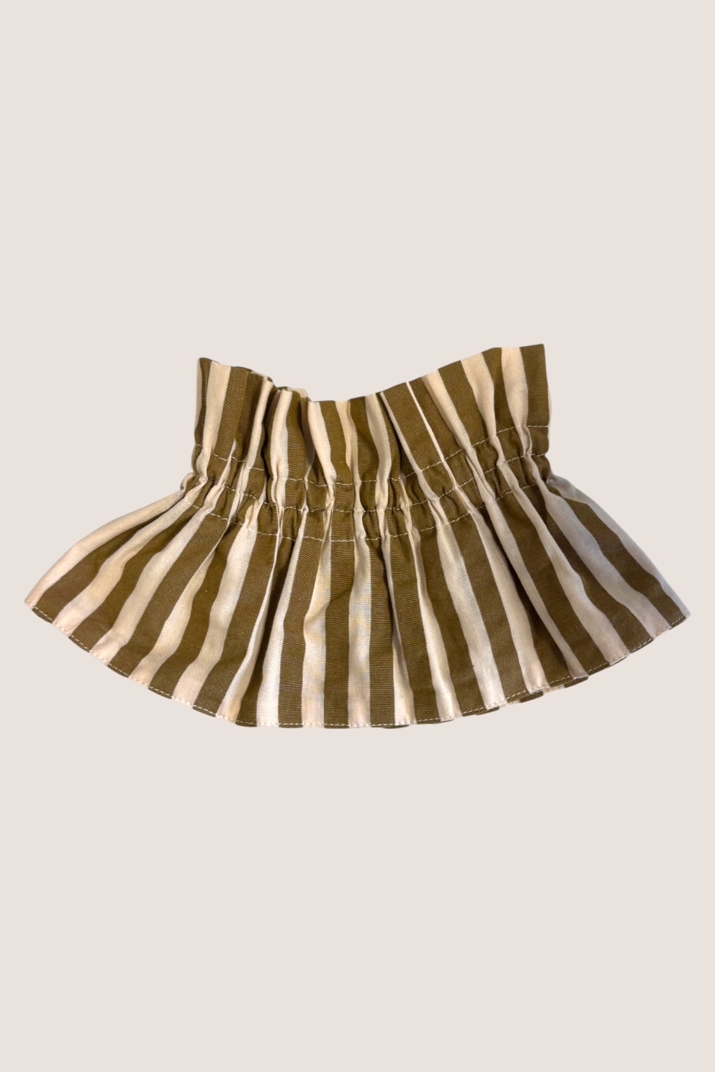 Le col amovible -Rayure kaki