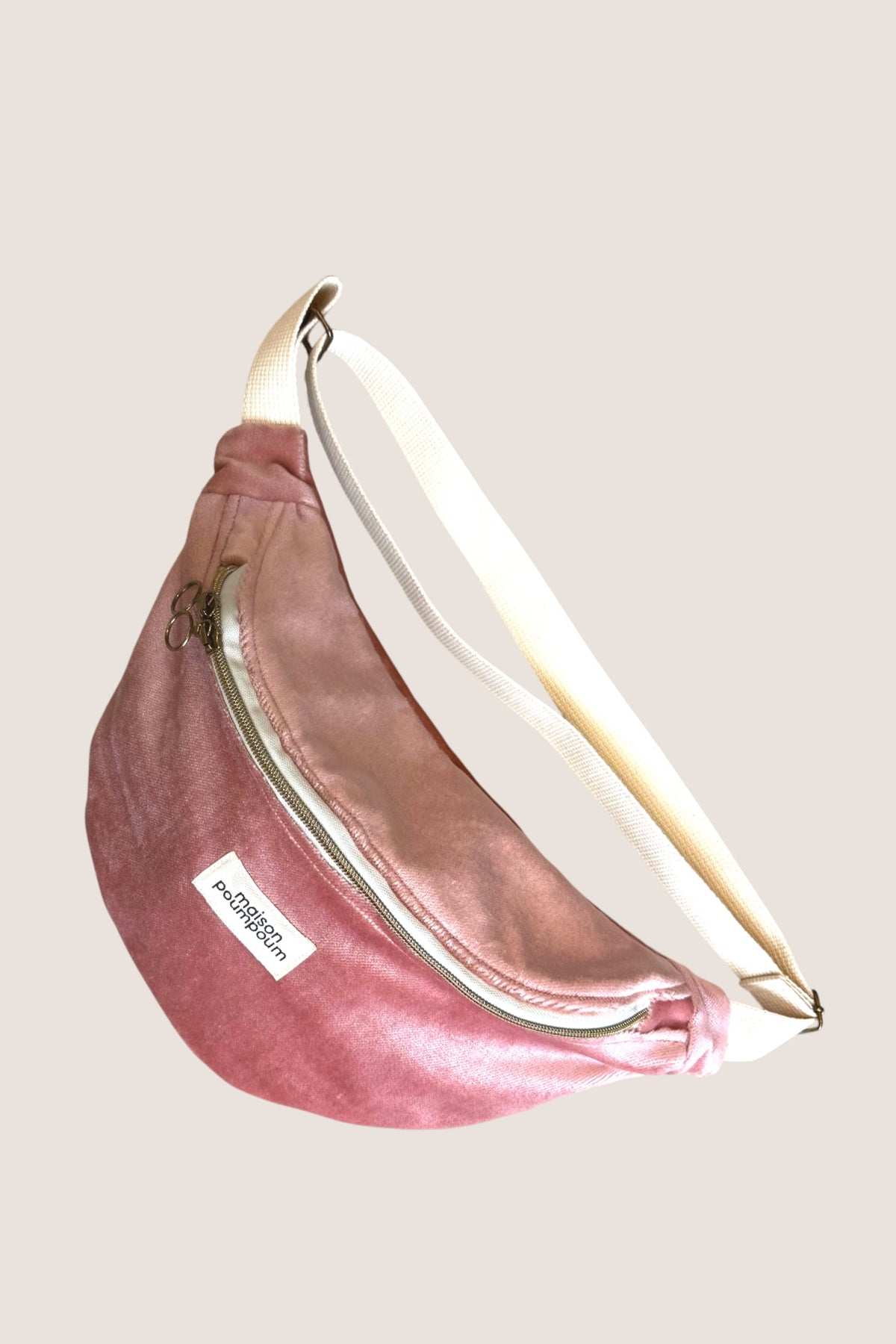 Sac banane - Velours rose