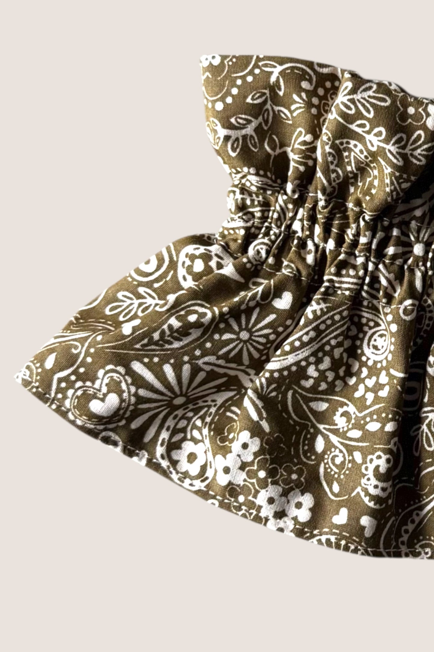 Le col amovible - Bandana kaki