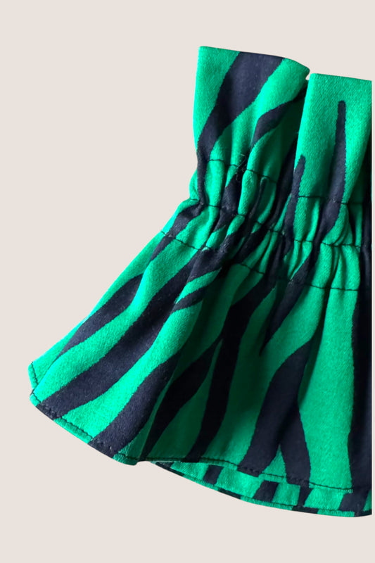 Le col amovible - Zèbre vert