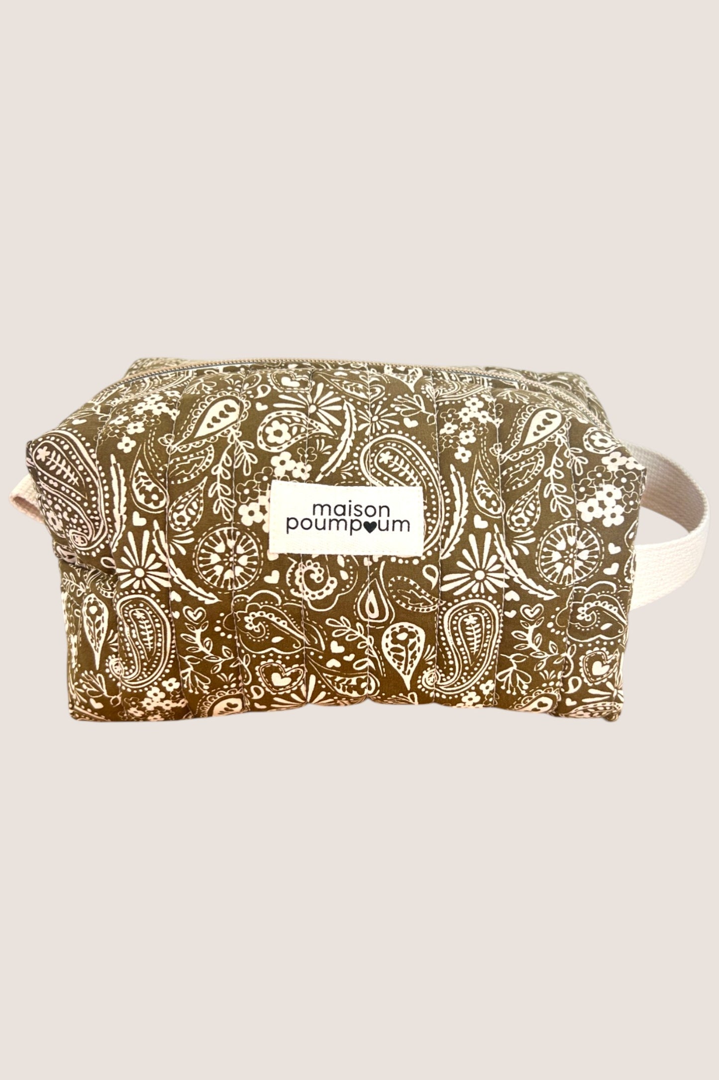Trousse de toilette badana kaki maison poumpoum