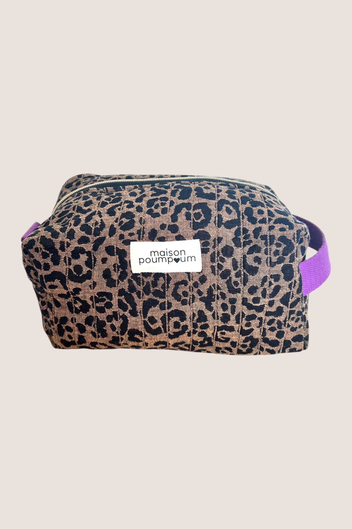 maison poumpoum Trousse de Toilette léopard idée cadeau made in france