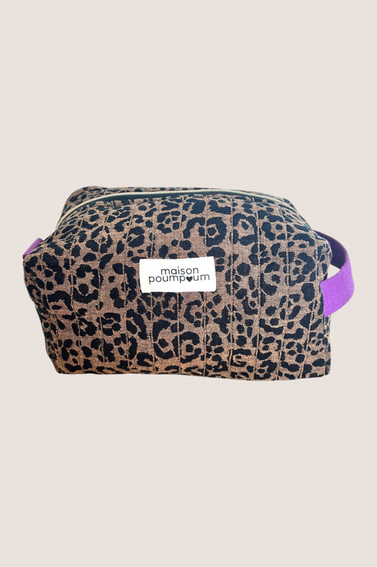 maison poumpoum Trousse de Toilette léopard idée cadeau made in france